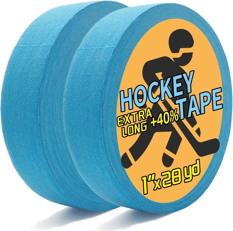 Magsaddle 2 Rolls Hockey Tape, Multipurpose Cloth Tape Grip Tape for Lacrosse Stick, Baseball & Softball Bats, Rackets, Pullup Bars, Gardening Tools, Gym, Sports Handle - Image 1